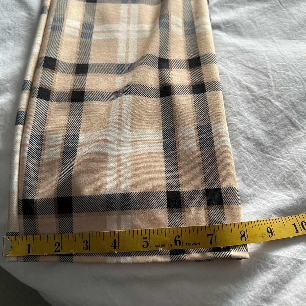 Sanctuary black and tan plaid pants, size XL - Picture 9 of 10